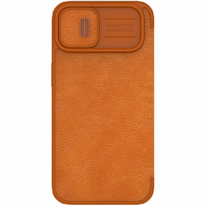 Dėklas Nillkin Qin Pro Leather Apple iPhone 14 Plus rudas