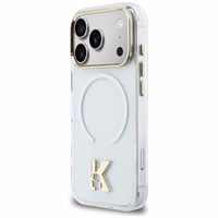 Karl Lagerfeld IML K Head Logo MagSafe Dėklas for iPhone 17 Pro Max - Clear