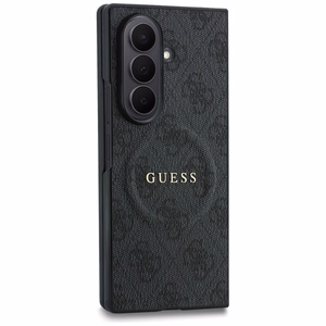 Juodas „Guess 4G Classic MagSafe“ dėklas, skirtas „Samsung Galaxy Z Fold8 Ultra“