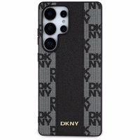 DKNY odinis languoto rašto magnetinis dėklas telefonui Samsung Galaxy S25 Ultra - juodas