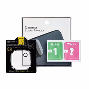 5D pilno klijavimo kameros apsauginis stiklas - iPhone 15 Plus skaidrus