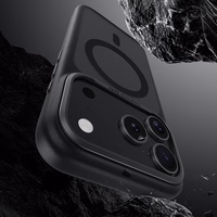 Benks Magnetinis Mist dėklas Metal Frame (0068) Iphone 17 Air juodas (Fotoaparato valdymo mygtukas)