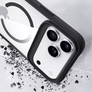 Чехол 3mk Satin Armor MagCase для iPhone 17 Pro Max - прозрачный чёрный