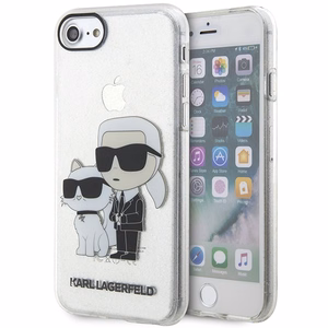 Karl Lagerfeld KLHCI8HNKCTGT iPhone 7/8/ SE 2020 / SE 2022 прозрачный hardcase Gliter Karl&Choupette