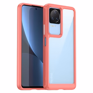 Outer Space Case Xiaomi Poco F4 5G cover with a flexible frame red