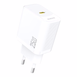 Dudao A27 25W GaN USB-C sieninis įkroviklis - baltas