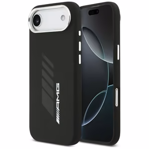 Силиконовый чехол AMG Oversize Rhombs MagSafe для iPhone Air (чёрный)