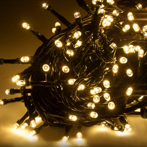 Rebel outdoor LED Christmas lights, 10 m, warm white, selectable lighting modes