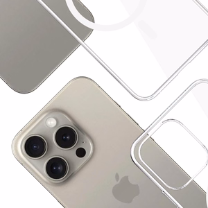 3mk Skaidrus Magnetinis dėklas Apple iPhone 15 Pro Max - skaidrus