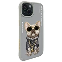 Nimmy Glasses Cool Dog iPhone 15 dėklas - pilkas