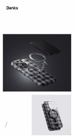 Benks Magnetinis Armor Vichy Kevlar Dėklas telefonui (BF62) iPhone 15 Pro Max juodas