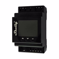 Shelly Pro Dual Cover PM DIN bėgio dvigubas valdiklis, WiFi (galios matavimas)