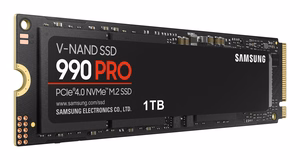 Samsung 990 PRO 1 TB M.2 PCI Express 4.0 NVMe V-NAND MLC