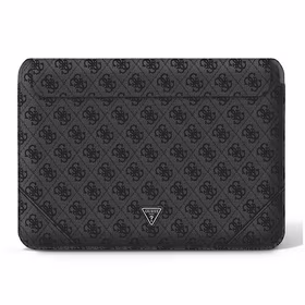 Guess 4G Uptown Triangle Logo dėklas 16" nešiojamam kompiuteriui - juodas
