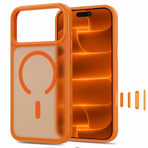 Tech-Protect Magmat MagSafe CC dėklas iPhone 18 Pro / 17 Pro, matinis oranžinis