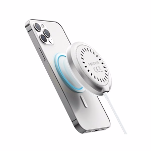 "Forever MAWC-300" magnetinis belaidis įkroviklis Qi2 15W sidabrinis