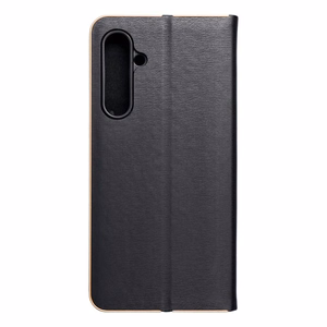 Dėklas telefonui LUNA Book auksinis SAMSUNG S23 FE juodas