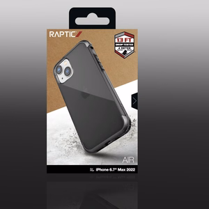 Raptic X-Doria Air dėklas telefonui iPhone 14 Plus šarvuotas pilkas
