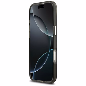 GUESS dėklas telefonui IPHONE 17 Air, suderinamas su MagSafe GUHMP17MHGTMLCGK (IML gradientas su trikampiu logotipu) juodas