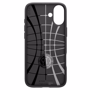 Spigen Liquid Air dėklas iPhone 16 Plus telefonui – juodas