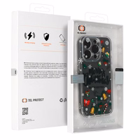 TEL PROTECT Kalėdinis dėklas telefonui Samsung S23 Dizainas 3 Skaidrus