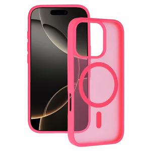 Tel Protect Aura Matte Magsafe Case for Iphone 15 Pro hot pink
