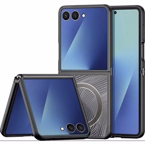 DUX DUCIS dėklas YIND Samsung Z Flip7 (Pilnas langas) juodas