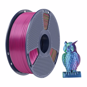 Sunlu PLA+ Silk trijų spalvų filamentas (mėlynas-žalias-violetinis)
