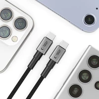 Tech-Protect UltraBoost DNA USB-C PD100W/5A laidas 200cm - pilkas