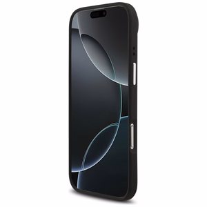 Guess Grained Big 4G Classic Logo dėklas telefonui iPhone 17 Air - juodas
