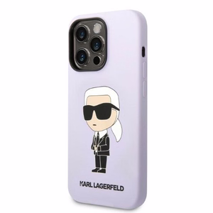 Karl Lagerfeld KLHCP14LSNIKBCU iPhone 14 Pro Dėklas - violetinis