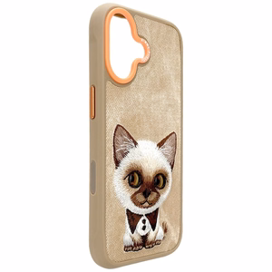 Nimmy Big Eyed Pet 2.0 Dėklas telefonui iPhone 17 - smėlinas