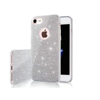 Glitter 3in1 dėklas iPhone 16 Pro 6,3" sidabrinis