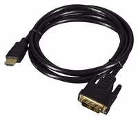 Lanberg CA-HDDV-10CC-0018-BK vaizdo kabelio adapteris 1,8 m HDMI A tipo (standartinis) DVI-D Juoda