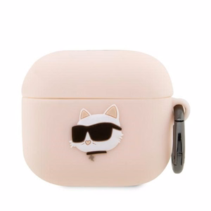 Karl Lagerfeld KLA3RUNCHP AirPods 3 dėklas silikoninis rožinis Karl Head 3D