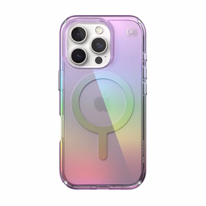 Speck Presidio2 Lux MagSafe dėklas, skirtas iPhone 16 Pro (Amazing Purple / skaidrus)