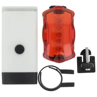 Setty dviračio žibintų komplektas priekinis baltas + galinis juodas LR-02