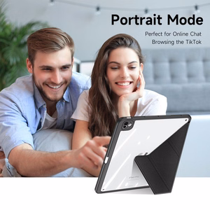 DUX DUCIS dėklas MAGI (m) su pieštuko laikymo vieta skirtas iPad Air 11" (2024/2025)/iPad Air 4/5 10.9" - juodas (m)