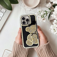 TEDDY BEAR dėklas telefonui IPHONE 11 auksinis