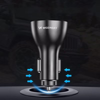 Automobilinis Įkroviklis Wozinsky "WCCAW" Baltas 50W (4xQC3.0)