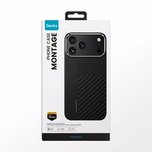 Benks Montage magnetinis Armor Air Kevlar dėklas su metaliniu rėmeliu 600D+1500D (MB69) Iphone 17 Pro telefonui juodas