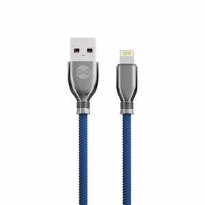 "Forever Tornado" USB - "Lightning" kabelis 1,0 m 3A tamsiai mėlynas