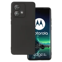 Matinis dėklas telefonui (m) MOTOROLA EDGE 40 NEO 5G - juodas (m)