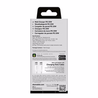 SBS TETRPD20W 20W USB-A USB-C sieninis įkroviklis su Power Delivery - baltas