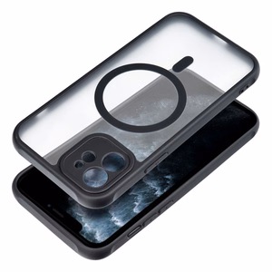 FULL MATTE MAG COVER magnetinis dėklas telefonui, suderinamas su MagSafe, skirtas IPHONE 11 Pro, juodas