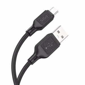 Кабель USB A - Micro USB Hoco 2,4A 1 m X90 чёрный
