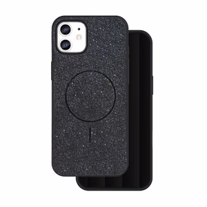 Blizgus plonas magnetinis dėklas skirtas iPhone 11 - juodas