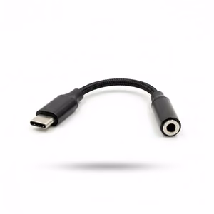 Vakoss TC-5681 Headphone Adapter (USB-C to 3.5mm Mini-Jack) – Black