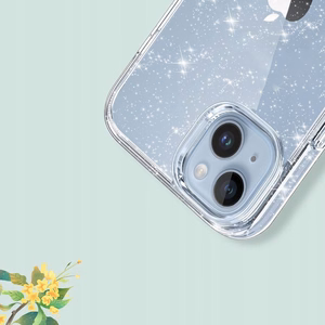 Tech-Protect FlexAir Hybrid Dėklas telefonui Samsung Galaxy S23 FE - Skaidrus su blizgučiais
