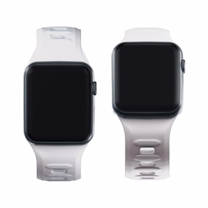 38/40/41/42 mm White (small) - 3mk Silicone Watch Strap for Apple